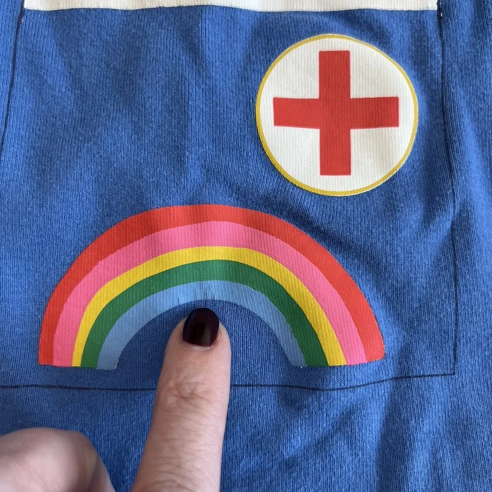Mini Boden Doctor Trompe‎ L'Oeil PJ Top 14Y